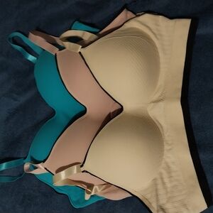 Set of Three Molded Cup Bras 2X